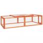 Preview: ARDEBO.de - Kaninchenstall 183x90x46,5 cm Massivholz Tanne