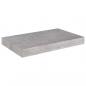 Preview: Schweberegale 4 Stk. Betongrau 40x23x3,8 cm MDF