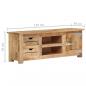 Preview: TV-Schrank 110x30x40 cm Raues Mangoholz