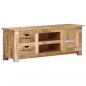 Preview: TV-Schrank 110x30x40 cm Raues Mangoholz