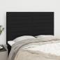 Preview: ARDEBO.de - Kopfteile 4 Stk. Schwarz 72x5x78/88 cm Stoff