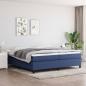 Preview: ARDEBO.de - Bettgestell Blau 200x200 cm Stoff