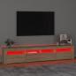 Preview: TV-Schrank mit LED-Leuchten Sonoma-Eiche 210x35x40 cm