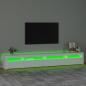 Preview: TV-Schrank mit LED-Leuchten Weiß 270x35x40 cm