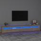 Preview: ARDEBO.de - TV-Schrank mit LED-Leuchten Sonoma-Eiche 270x35x40 cm