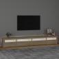 Preview: TV-Schrank mit LED-Leuchten Sonoma-Eiche 270x35x40 cm