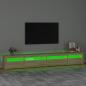 Preview: TV-Schrank mit LED-Leuchten Sonoma-Eiche 270x35x40 cm