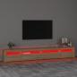 Preview: TV-Schrank mit LED-Leuchten Sonoma-Eiche 270x35x40 cm