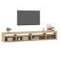 Preview: TV-Schrank mit LED-Leuchten Sonoma-Eiche 270x35x40 cm