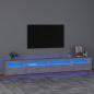 Preview: ARDEBO.de - TV-Schrank mit LED-Leuchten Betongrau 270x35x40 cm