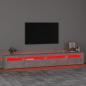 Preview: TV-Schrank mit LED-Leuchten Betongrau 270x35x40 cm