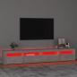 Preview: TV-Schrank mit LED-Leuchten Betongrau 240x35x40 cm