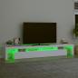 Preview: TV-Schrank mit LED-Leuchten Weiß 260x36,5x40 cm