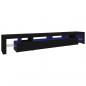 Preview: TV-Schrank mit LED-Leuchten Schwarz 260x36,5x40 cm