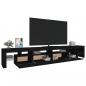 Preview: TV-Schrank mit LED-Leuchten Schwarz 260x36,5x40 cm