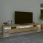 Preview: TV-Schrank mit LED-Leuchten Sonoma-Eiche 260x36,5x40 cm