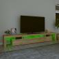 Preview: TV-Schrank mit LED-Leuchten Sonoma-Eiche 260x36,5x40 cm