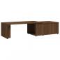 Preview: Couchtisch Braun Eichen-Optik 150x50x35 cm Holzwerkstoff