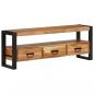 Preview: TV-Schrank 120x30x45 cm Massivholz Akazie