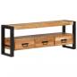 Preview: TV-Schrank 120x30x45 cm Massivholz Akazie