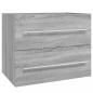 Preview: Waschbeckenschrank Grau Sonoma 60x38,5x48 cm Holzwerkstoff