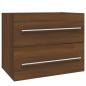 Preview: Waschbeckenschrank Braun Eichen-Optik 60x38,5x48 cm