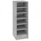 Preview: Schuhschrank Betongrau 31,5x35x90 cm Holzwerkstoff