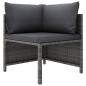 Preview: ARDEBO.de - Modulares Ecksofa mit Kissen Grau Poly Rattan