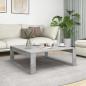 Preview: ARDEBO.de - Couchtisch Betongrau 100x100x35 cm Holzwerkstoff