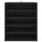 Preview: Schuhschrank Schwarz 60x35x70 cm Holzwerkstoff