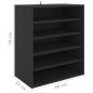 Preview: Schuhschrank Schwarz 60x35x70 cm Holzwerkstoff