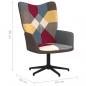 Preview: Relaxsessel mit Hocker Patchwork Stoff