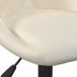 Preview: Barhocker 2 Stk. Creme Samt