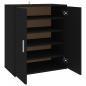 Preview: Schuhschrank Schwarz 60x35x70 cm Holzwerkstoff