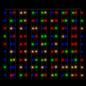 Preview: LED-Lichtervorhang 3x3 m 300 LED Bunt 8 Funktionen