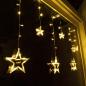 Preview: HI Sternen-Lichtervorhang Fairy mit 63 LEDs