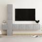 Preview: ARDEBO.de - 5-tlg. TV-Schrank-Set Betongrau Holzwerkstoff