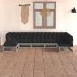 Preview: ARDEBO.de - 7-tlg. Garten-Lounge-Set mit Kissen Massivholz Kiefer