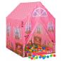 Preview: Kinder-Spielzelt mit 250 Bällen Rosa 69x94x104 cm