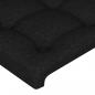 Preview: Kopfteile 4 Stk. Schwarz 90x5x78/88 cm Stoff