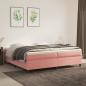 Preview: ARDEBO.de - Bettgestell Rosa 200x200 cm Samt