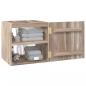 Preview: Wand-Badschrank 41x38x40 cm Massivholz Teak