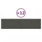 Preview: Wandpaneele 12 Stk. Dunkelgrau 60x15 cm Samt 1,08 m²