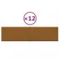 Preview: Wandpaneele 12 Stk. Braun 60x15 cm Samt 1,08 m²