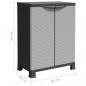 Preview: Kunststoffschrank 68x39x92 cm Rattan-Design