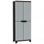 Preview: Kunststoffschrank 68x39x171,5 cm Rattan-Design