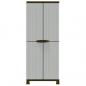 Preview: Kunststoffschrank 68x39x171,5 cm Rattan-Design