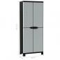 Preview: Kunststoffschrank 68x39x171,5 cm Rattan-Design