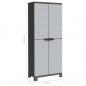 Preview: Kunststoffschrank 68x39x171,5 cm