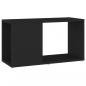 Preview: TV-Schrank Schwarz 60x24x32 cm Holzwerkstoff